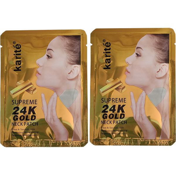 ماسک گردن کاریته مدل 24k وزن 20 گرم مجموعه 2 عددی